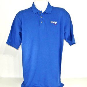 IHOP International House of Panackes Uniform Polo Shirt Blue NEW Size XL